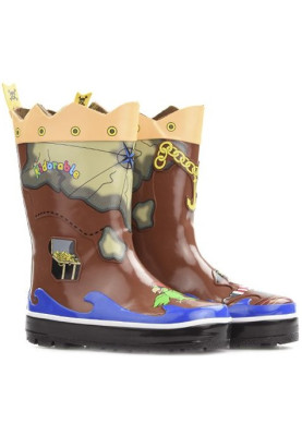 Kidorable kinderregenlaarzen Bruin - Pirate