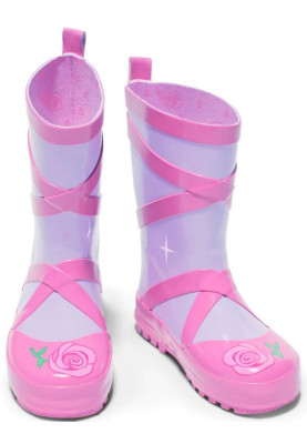 Kidorable kinderregenlaarzen Paars/Roze - Ballet