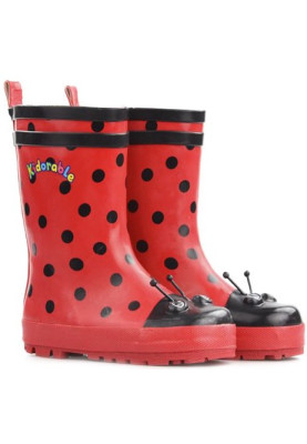 Kidorable kinderregenlaarzen Rood - Ladybug