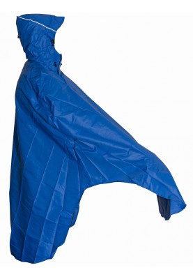 Lowland regenponcho Blauw