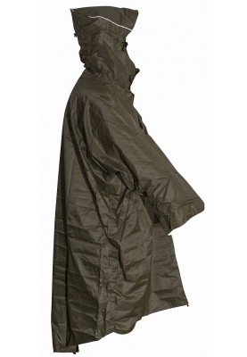 Lowland regenponcho Groen