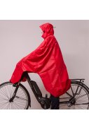 Lowland regenponcho Rood 6