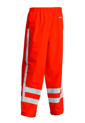 Lyngsøe Rainwear RWS (reflectiestreep) regenbroek fluor oranje