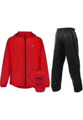 Mac in a Sac regenpak Rood/Zwart