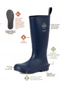 Muck Boots  herenregenlaarzen Blauw - Mudder 6