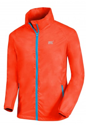 Neon oranje regenjas van Mac in a Sac 