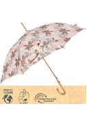 Perletti damesparaplu Beige/Bruin - Perletti Green 6