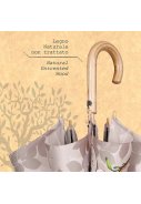 Perletti damesparaplu Beige/Bruin - Perletti Green 8