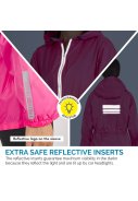 Perletti damesregenjas Roze - Windbreaker 4