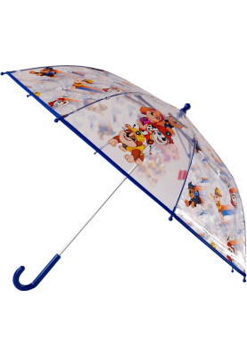 Perletti kinderparaplu Blauw/Transparant - Paw Patrol