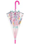 Perletti kinderparaplu Roze/Transparant - Girl Power 5