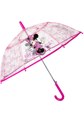 Perletti kinderparaplu Roze/Transparant - Minnie Mouse