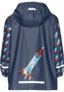 Playshoes kinderregenjas Blauw - In de ruimte 2