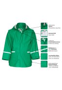 Playshoes kinderregenjas Groen - Basic 4