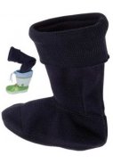 Playshoes kinderregenlaarzen Blauw - Fleece sokken 2