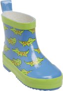Playshoes kinderregenlaarzen Blauw/Groen 2