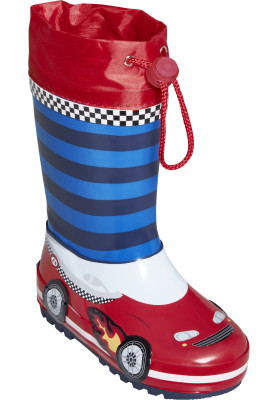 Playshoes kinderregenlaarzen - Racewagen