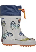 Playshoes kinderregenlaarzen Grijs - Tractor 6