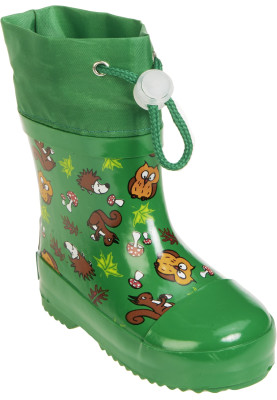 Playshoes kinderregenlaarzen Groen - Forest Animals