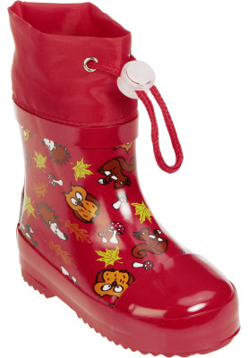Playshoes kinderregenlaarzen Rood - Forest Animals