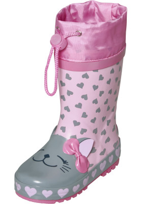 Playshoes kinderregenlaarzen Roze - Kat