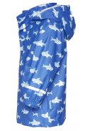 Playshoes kinderregenpak Blauw - Haai 4