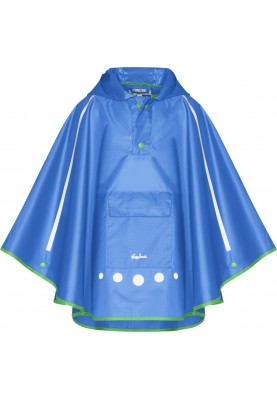 Playshoes kinderregenponcho Blauw - Pack it