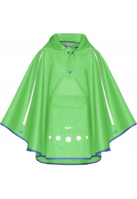 Playshoes kinderregenponcho Groen - Pack it