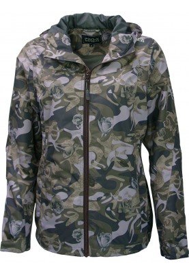 Pro-X Elements damesregenjas Grijs/Groen - Camou