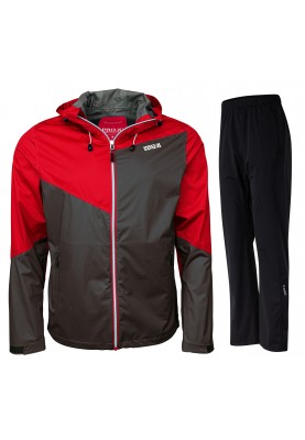 Pro X elements herenregenpak Grijs/Rood - Liam