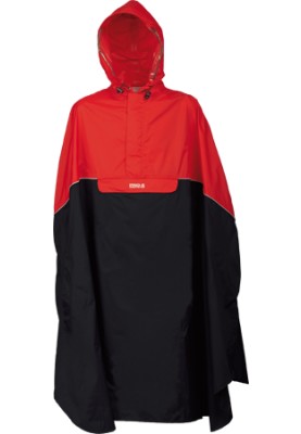 Pro-X Elements regenponcho Grijs/Rood - Trento