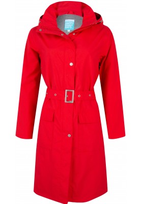 Rode dames regenjas (Long Coat) Rosa van Happy Rainy Days