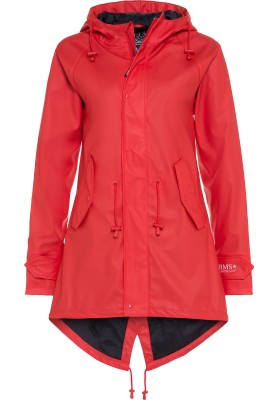 Rode  dames regenjas / parka HafenCity® van BMS