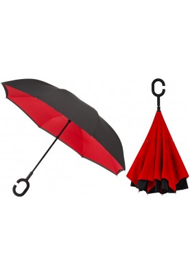 Rode Inside Out paraplu, dubbeldoeks en windproof