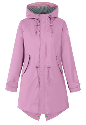 Roze  (Mauve / Navy )dames regenjas Friese Traveby Fisher van Derbe