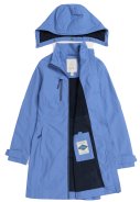 Seasalt Cornwall damesregenjas Blauw - Coverack Coat 2
