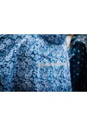 Smati damesregenponcho Blauw - Paisley 2