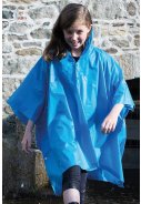 Splashmac kinderregenponcho Blauw - Blue 3