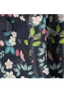 XQ damesregenlaarzen Blauw - Bloemen 2
