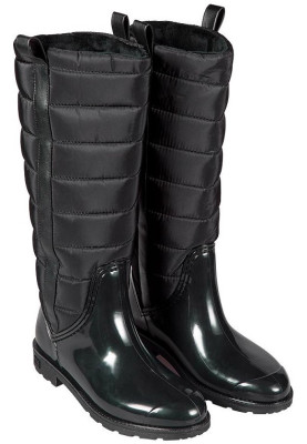 XQ damesregenlaarzen Zwart - Fashion