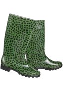 XQ Footwear damesregenlaarzen Groen/Zwart 3