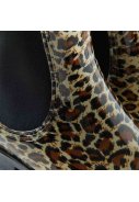 XQ Footwear damesregenlaarzen Zwart - Luipaard 4