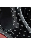 XQ Footwear damesregenlaarzen Zwart - Stip 4