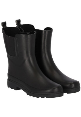 Zwarte damesregenlaars Chelsea Rubber Rain Boots van XQ 